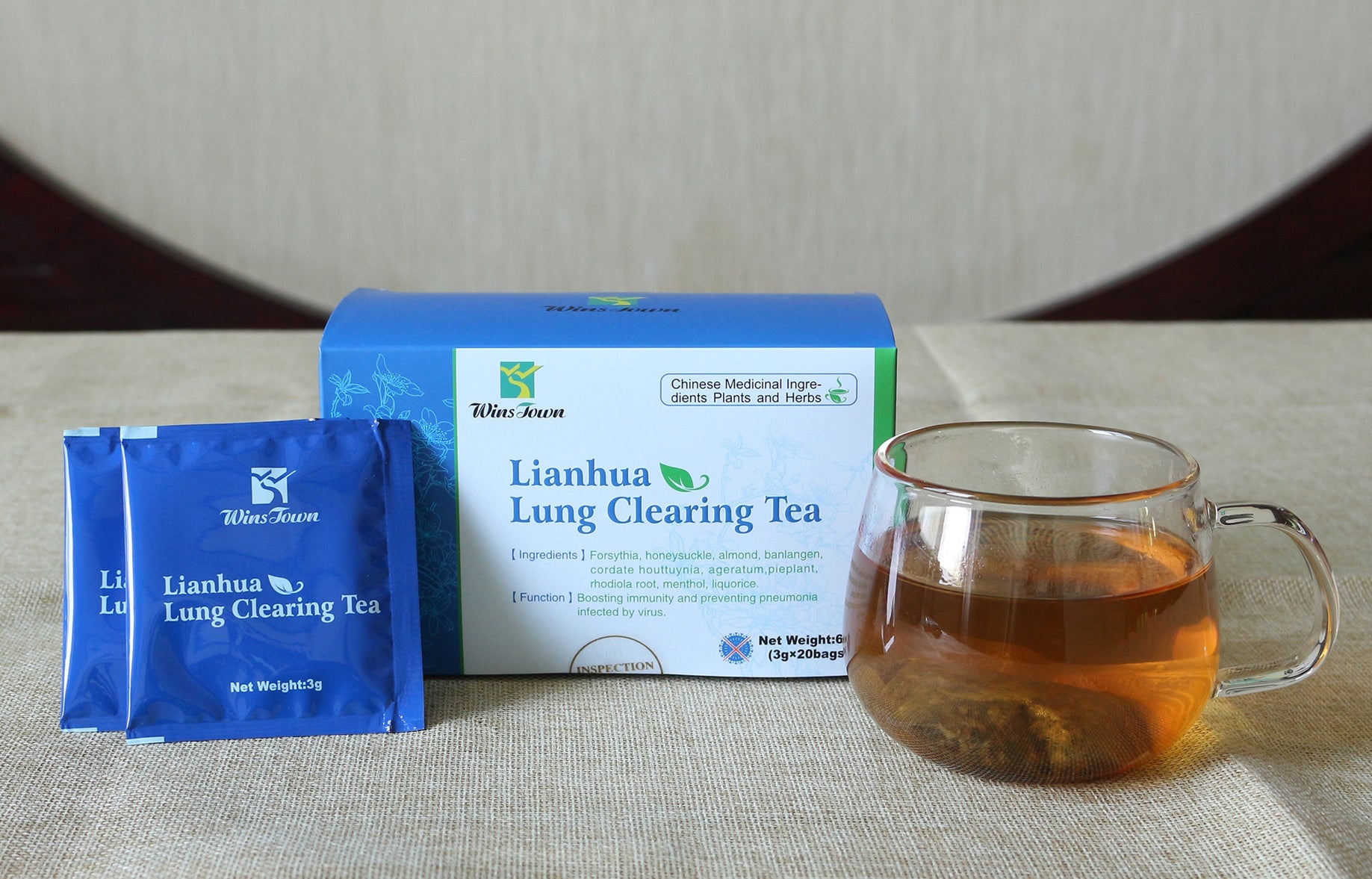 Chinese Medicinal Herbal Tea_Lung Clearing Tea_Lung Detoxin_3g*20pcs