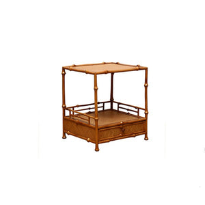 Vintage Bamboo Chair Tea House Furniture Brown