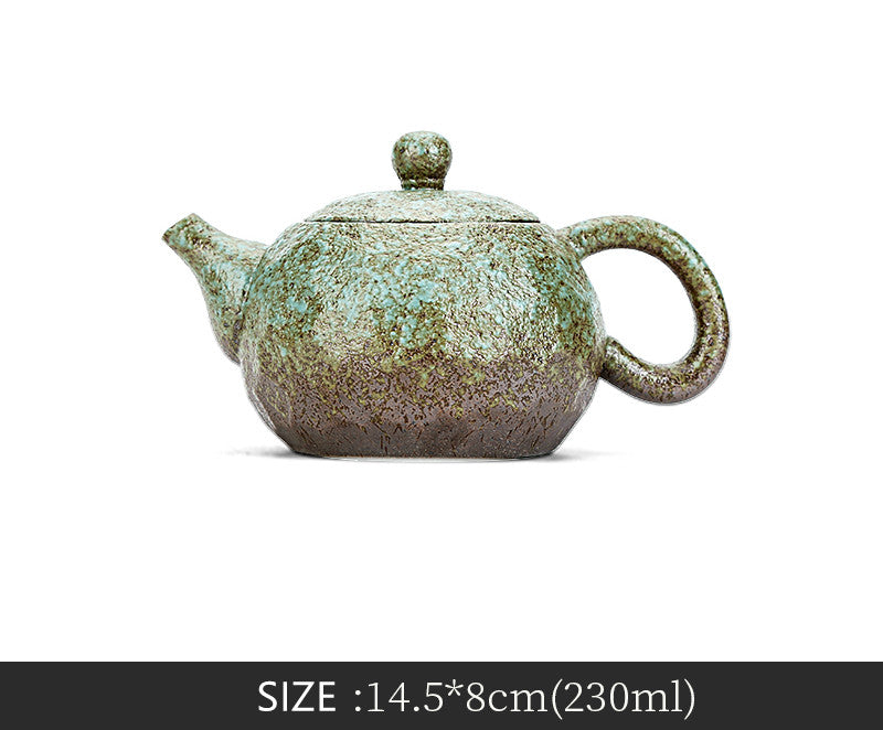 Tea Ceremony_Coarse Pottery_ Xi Shi Tea Pot_Green