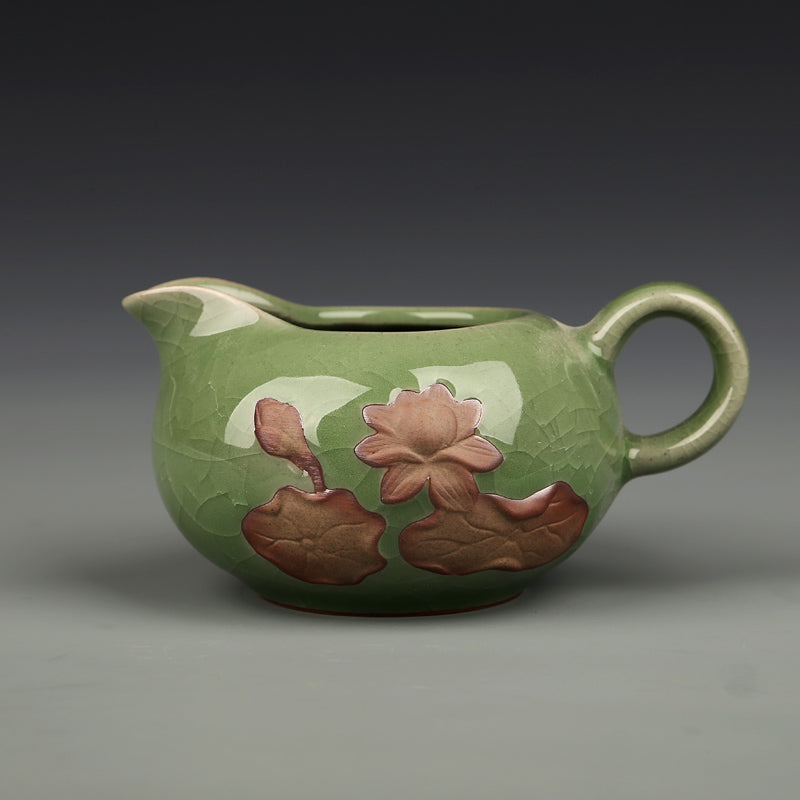 Tea Ceremony_Tea Set_Ceramic_Tea Pot_Fair Jug_Tea Cup_Green_Ge Ware