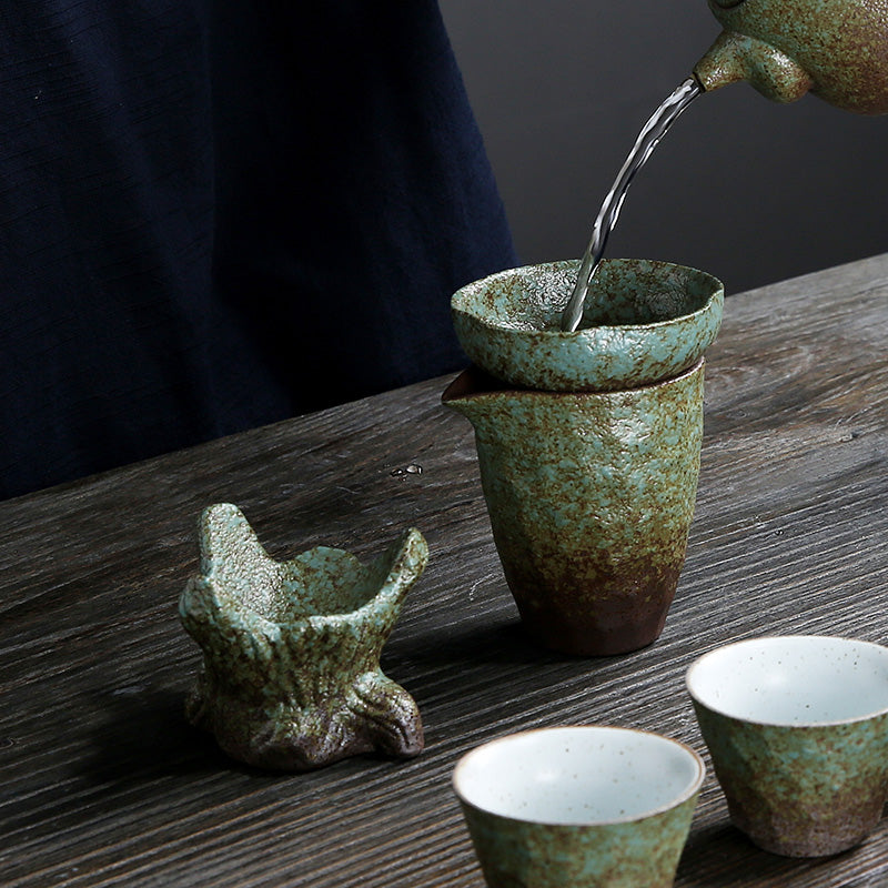 Tea Ceremony_Coarse Pottery_Fair Jug_Green