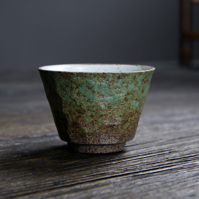 Tea Ceremony_Coarse Pottery_Tea Cup_Green_3 types