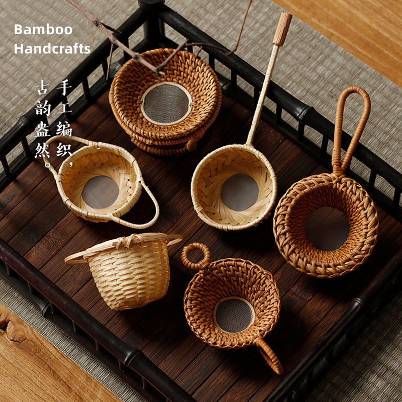 Tea Ceremony_Tea Accessories_Bamboo Tea Strainer_Handcraft_6 varieties