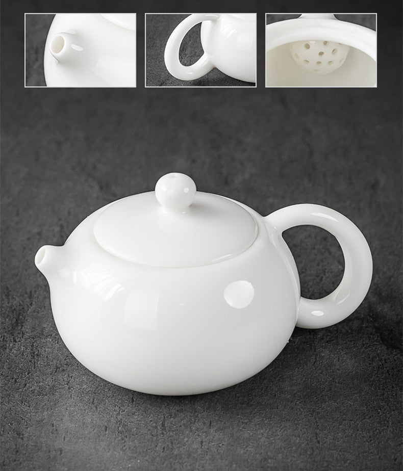 Tea Ceremony_Ceramic_Tea Set_Tea Pot_Tea Cup_Fair Jug_White