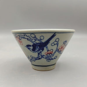 Tea Ceremony_Ceramic Antique Reproduction_Qing_Hat Tea Cup_Chinese Poem