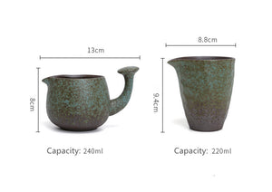 Tea Ceremony_Coarse Pottery_Fair Jug_Green