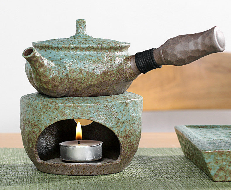 Tea Ceremony_Coarse Pottery_Candle Stove_Green