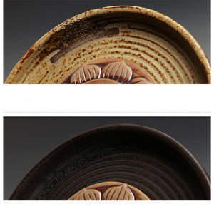 Tea Ceremony_Tea Set_Ceramic_Tea Plate_Lotus Flower Style