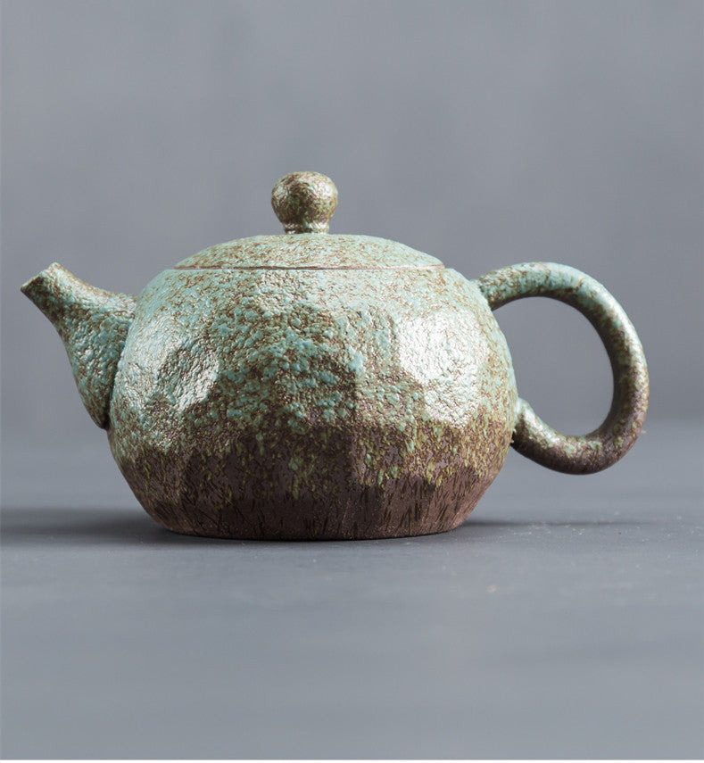 Tea Ceremony_Coarse Pottery_ Xi Shi Tea Pot_Green