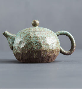 Tea Ceremony_Coarse Pottery_ Xi Shi Tea Pot_Green