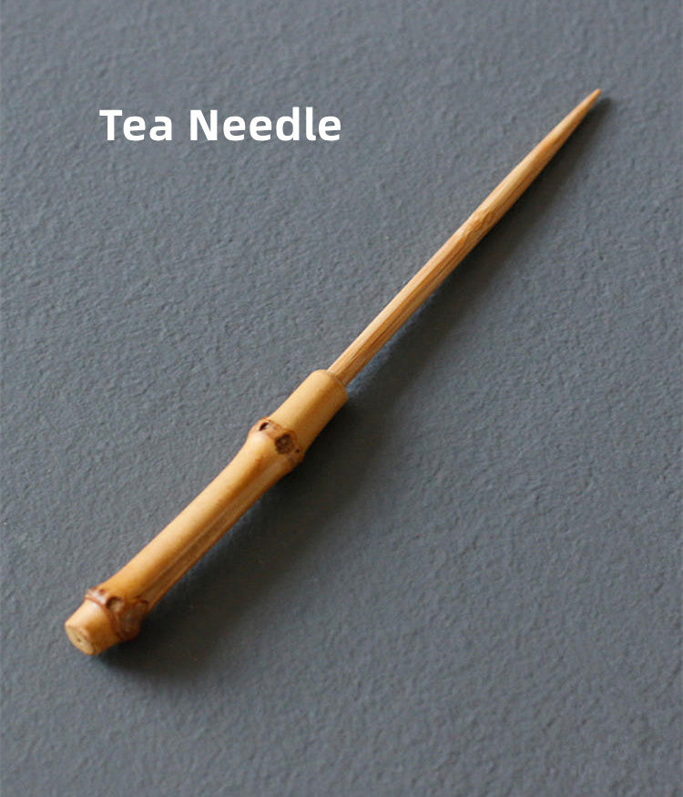 Bamboo Tea Accessories_Tea Holder_Tea Spoon_Tea Needle_Tea Clamp_Rack_5 pcs