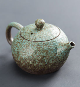 Tea Ceremony_Coarse Pottery_ Xi Shi Tea Pot_Green