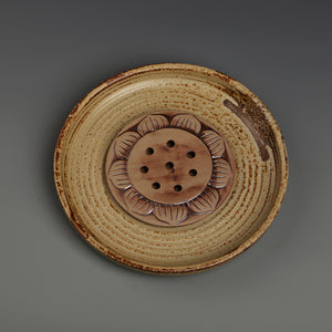 Tea Ceremony_Tea Set_Ceramic_Tea Plate_Lotus Flower Style